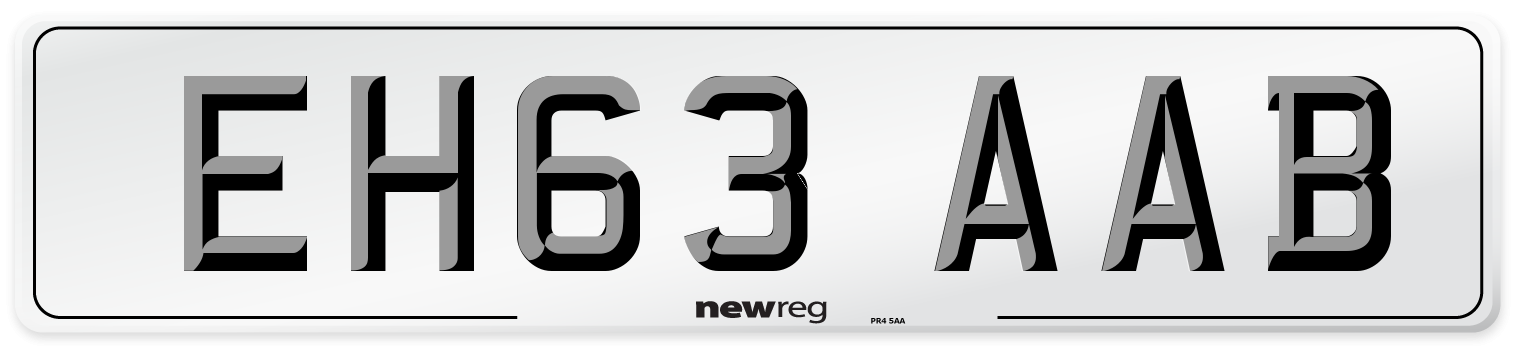 EH63 AAB Number Plate from New Reg